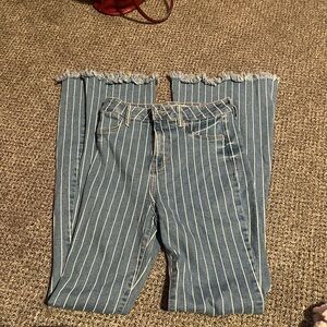 Cello Womens pinstripe bell bottoms size 5